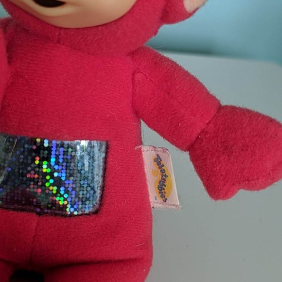 Vintage Playskool Red Teletubbies Teletubby Stuffed Plush with Rubber Face - Picture 2 of 3